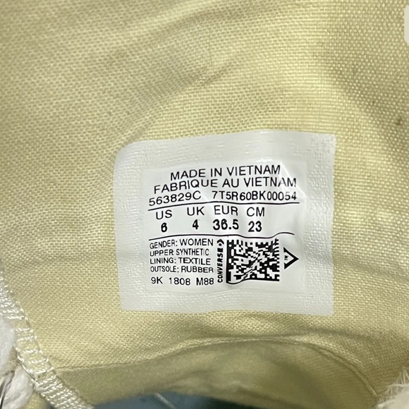 Converse x Chiara Ferragni Chuck 70 High Glitter Patch Size US 6 - Picture 8 of 10